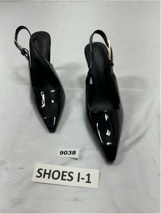 Coutgo Shoes - Womans New Coutgo Sling Back Pumps Black Size 9.5 Stiletto Heel
